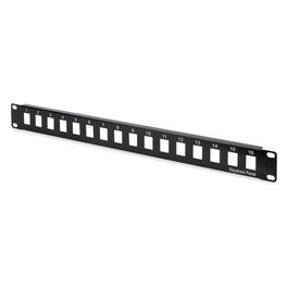 pannello patch modulare 16 porte 1 hu colore nero (senza moduli)