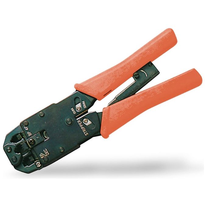 Digitus Pinza Universale per Crimpare Connettori 4,6,8 Poli Rj11 Rj12 Rj45