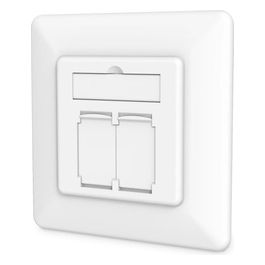 Presa di Rete Cat 6a EaCompatibile con Vari Design Schermata a Incasso