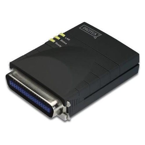 Digitus Print Server Di Rete Con Una Porta Rj45 10/100 Mbps per Stampanti Centronics Parallele 36 Poli