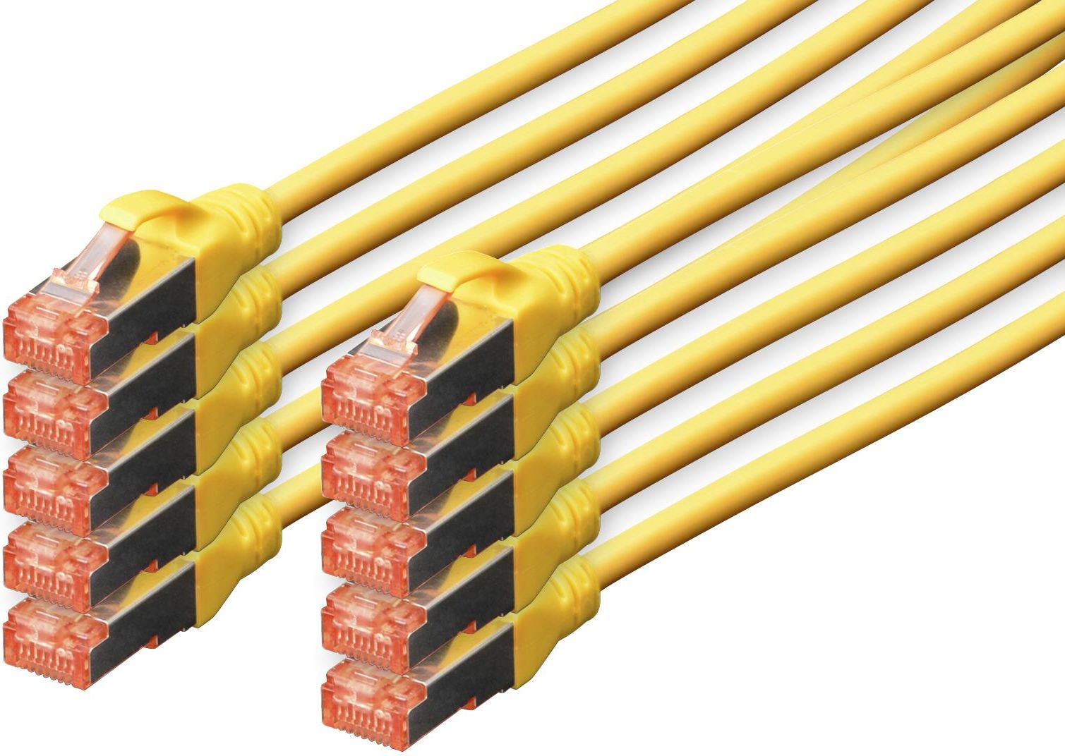 Digitus Professional Cavo di Rete 0,25mt Cat6 S-Ftp S-Stp Giallo