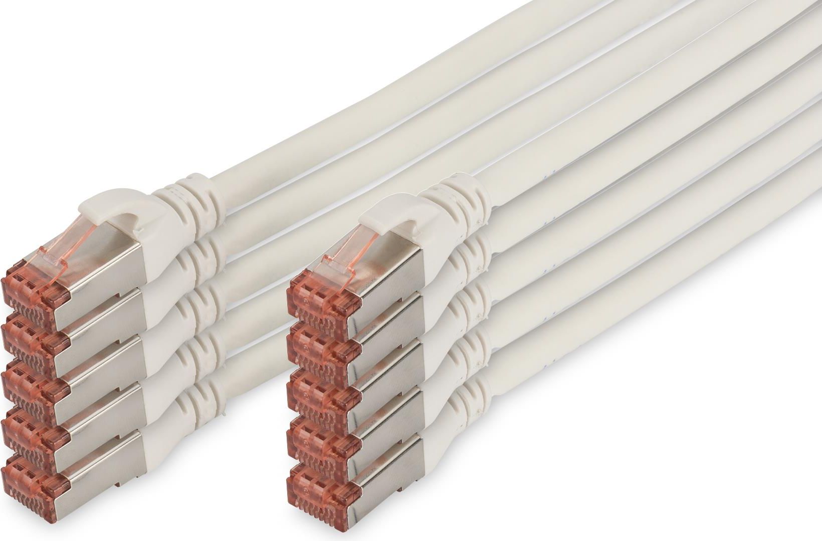 Digitus Professional DK-1644-005-WH-10 Cavo di Rete 0,5mt Cat6 S-FTP S-STP Bianco