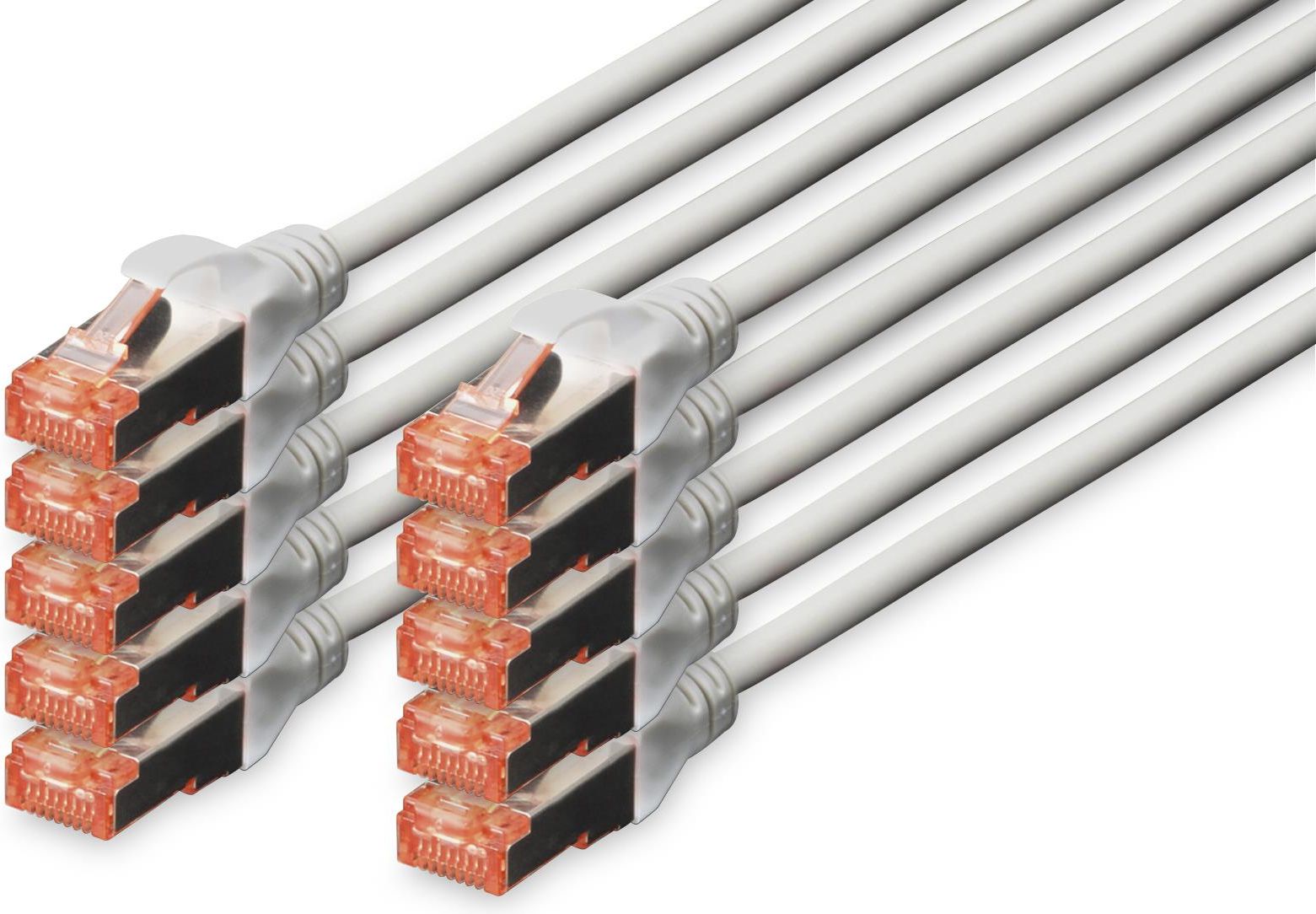 Digitus Professional DK-1644-0025-10 Cavo di Rete 0,25mt Cat6 S-FTP S-STP Bianco