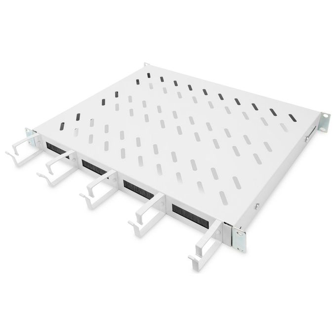 Digitus Ripiano per Armadi Rack 19'' con Gestione Cavi per Armadi 600mm Colore Grigio