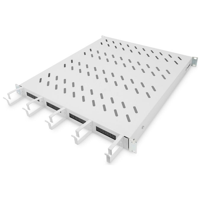 Digitus Ripiano per Armadi Rack 19'' con Gestione Cavi per Armadi 800mm Colore Grigio