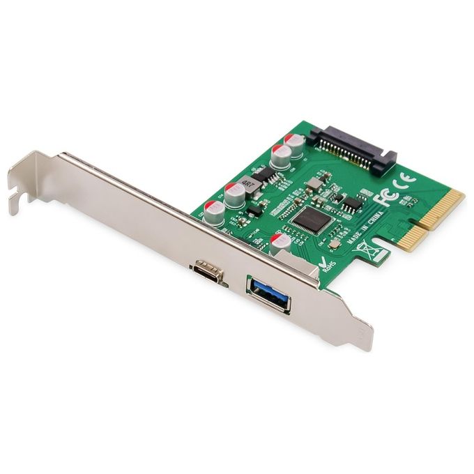 Digitus Scheda Pci-express Usb Type-C con Usb-A