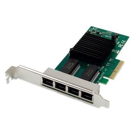 Scheda di Rete Gigabit Ethernet a 4 Porte Rj45 Pci Express Intel I350