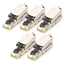 Spina Rj45 Schermata per Installazione Senza Attrezzi 5 Pezzi