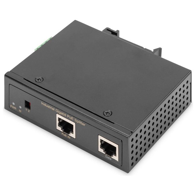 Digitus Splitter Industriale Gigabit con Alimentazione Poe Fino A 95 Wat 802.3bt