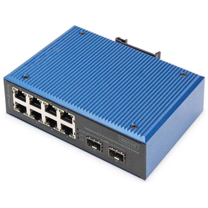 Digitus Switch Fast Ethernet Poe Industriale A 82 Porte
