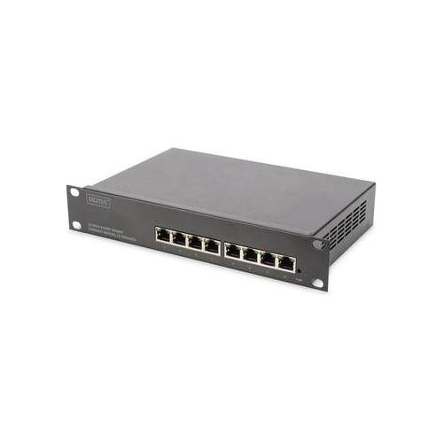 Digitus Switch Gigabit Ethernet da 8 Porte a 10'' Gestito L2+ Nero