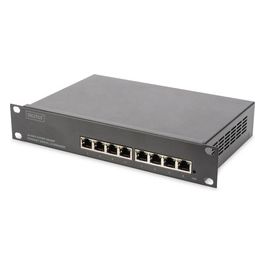 Digitus Switch Gigabit Ethernet da 8 Porte a 10'' Gestito L2+ Nero