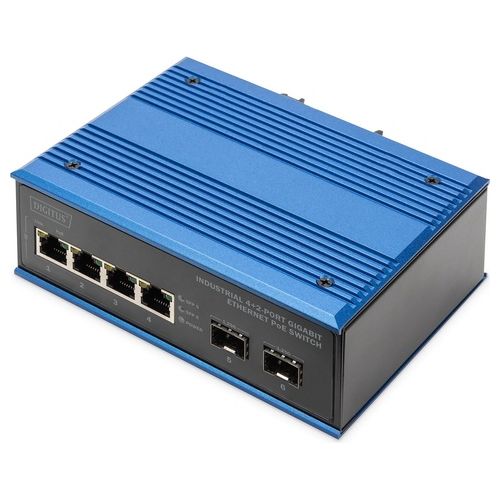 Digitus Switch Gigabit Ethernet Poe A 42 Porte Industriale