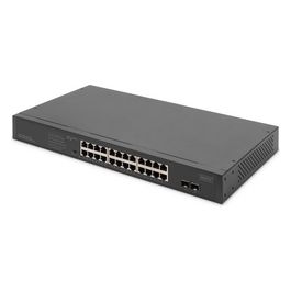 Switch di Rete Gigabit a 24 Porte 19 Pollici Non Gestito 2 Porte Uplink Sfp