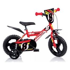 Dino Bikes Bicicletta bambino 12 pollici serie 23 con rotelle e freno anteriore per bambini dai 3 ai 5 anni