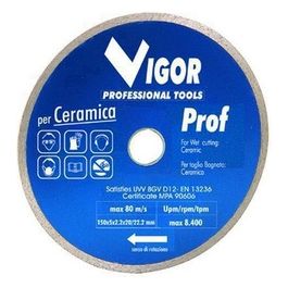 Vigor Dischi Diamantati Corona Continua Ramica Prof-Blu Diametro Mm.150