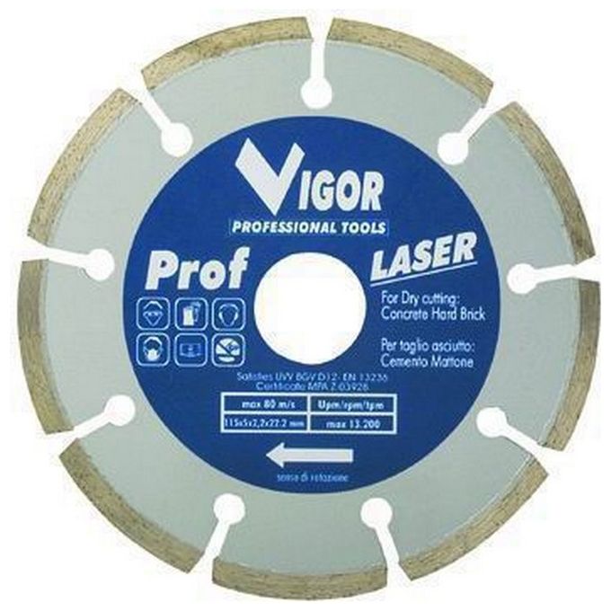 Image of Vigor Dischi Diamantati A Settori Diametro Mm.115