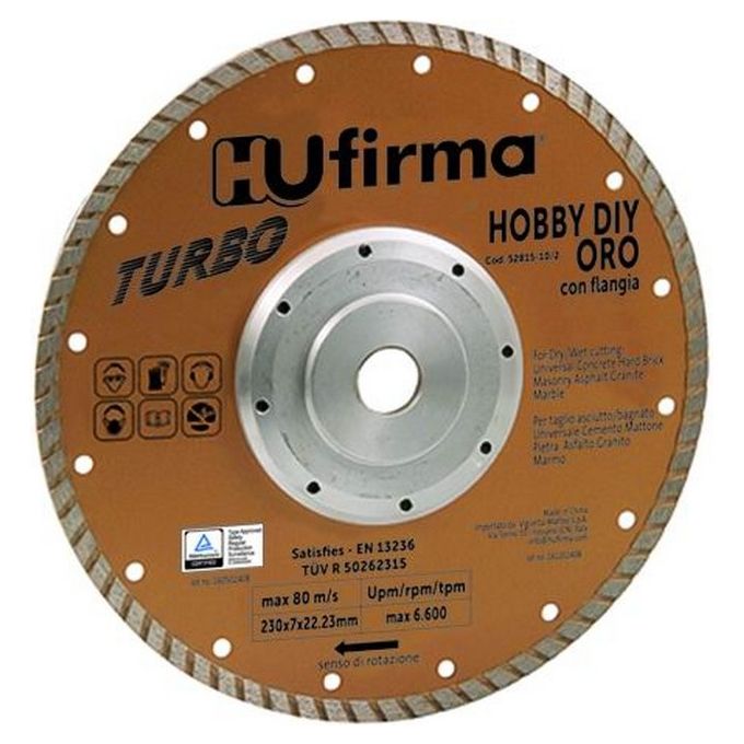 Hu-Firma Dischi Diamantati Turbo Diametro Mm.230