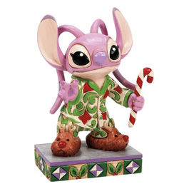 Disney Traditions, Angelo in Pigiama Natalizio, Statuetta Decorativa, Resina, 11 cm