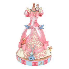 Disney Traditions, Cenerentola, Statuetta Musicale Vestito Rosa, Jim Shore
