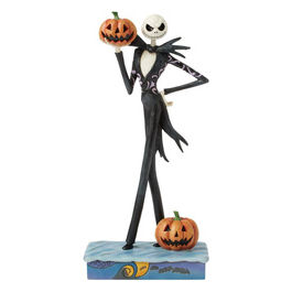 Disney Traditions, Statuetta Jack con Zucca, Resina, 23.5 cm, Nightmare Before Christmas