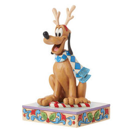 Disney Traditions, Statuetta Natale Plutone di Jim Shore, Resina, 11.3 cm
