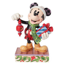 Disney Traditions, Statuetta Topolino Natale, Edizione Limitata, Resina, Jim Shore