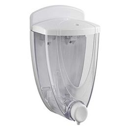 Dosatore Distributore Di Sapone Liquido Bianco Resina 16x9x8,6 Cm