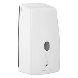 Dosatore Distributore Di Sapone Liquido Bianco Resina 22,2x11x10,5 Cm