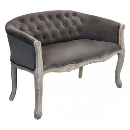 Divano Coleman In Velluto Taupe