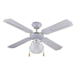 Ventilatore Da Soffitto 4 Pale 1 Luce D.105 Cm Bianco DA54012