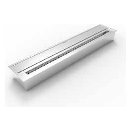 Bruciatore per camino a bioetanolo biocamino in acciaio inox 7 lt 91,5X18,7XH9,5 cm DF87067