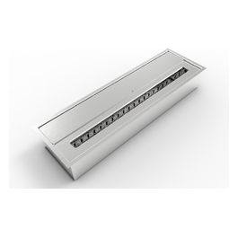 Bruciatore per camino a bioetanolo biocamino in acciaio inox 4,5 lt 61X18,7XH9,5 cm DF87066