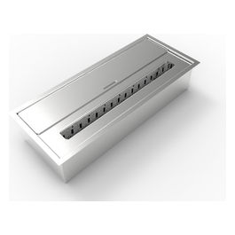 Bruciatore per camino a bioetanolo biocamino in acciaio inox 3,5 lt 45,7X18,7XH9,5 cm DF87065