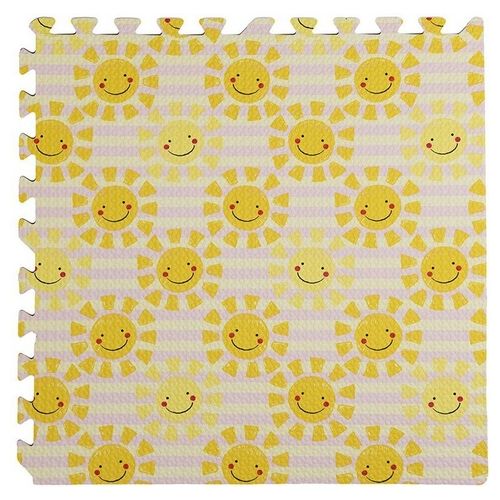 Divina Home 4Pz Tappeto Tappetino Puzzle Sole 60 X 60 X 0,8 Cm DH80699