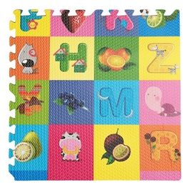4Pz Tappeto Tappetino Puzzle Frutta 60 X 60 X 0,8 Cm DH80701
