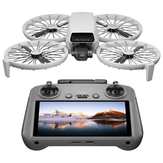 DJI Flip Drone Grigio Leggero con Fotocamera 4K e Stabilizzatore 3 Assi