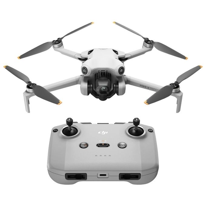 DJI Mini 4 Pro con DJI RC-N2 Mini Drone Pieghevole per Adulti con Fotocamera HDR in 4K