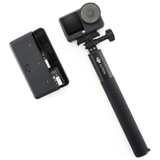 DJI CP.OS.00000506.04 Osmo Action 6 Adventure Combo Action Camera 4K 38MP Wi-Fi 6 impermeabile 20m 3 batterie colore Nero