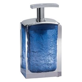 Dosatore Antares Trasp/Blu Resina 15,5x8x6,2 Cm