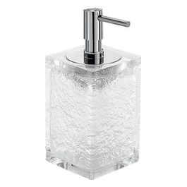 Dosatore Giulia Trasp/Bianco Resina 16x7x7 Cm