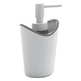 Dosatore Moby Bianco/Grigio Resina 16,5x8,7x8,3 Cm
