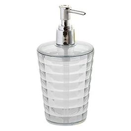 Dosatore Glady Silver/Alluminio/Incolore/Trasparente Resina 17x8,5x8,5 Cm