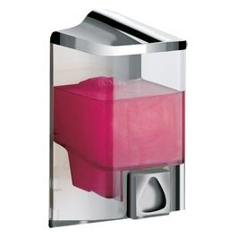 Dosatore Distributore Di Sapone Liquido Cromato Abs 20x10x11 Cm