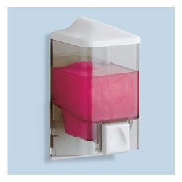 Dosatore Distributore Di Sapone Liquido Bianco Abs 16,5x8,4x8,5 Cm