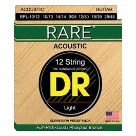 Corde Chitarra Acustica RPL-10 Rare Bronze in Acciaio Rivestito con Phosphor per Tonalità Eccezionale e Durata Prolungata