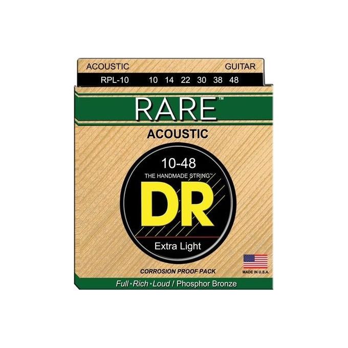 DR String RPL-10 Rare Set di Corde per Chitarra Acustica