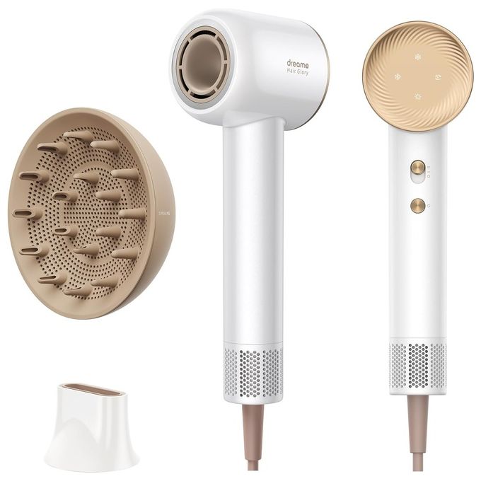 Dreame Asciugacapelli Hair Glory Combo Tecnologia a Ioni Negativi Bianco