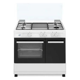 Ducati SD490WE Cucina a Gas libera installazione 4 Fuochi con Forno e Grill elettrico 59 Litri 90x60 Bianco