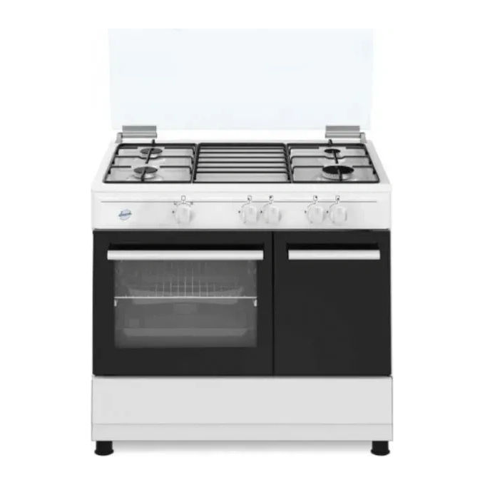 Image of Ducati SD490WE Cucina a Gas libera installazione 4 Fuochi con Forno e Grill elettrico 59 Litri 90x60 Bianco